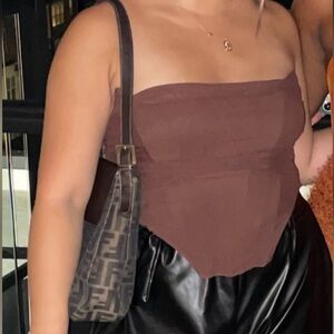 Brown Corset Top